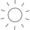 Sonnen-Icon als Symbol für Sonnenschutz